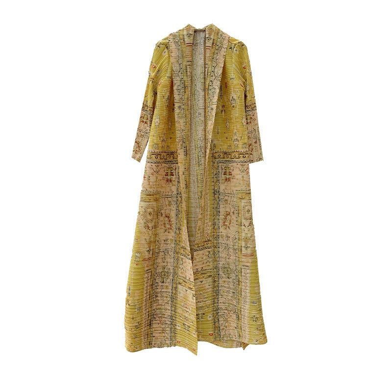 Goldene Orientalische Kaftan-Robe - Luxus Abaya im arabischen Still